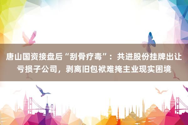 唐山国资接盘后“刮骨疗毒”：共进股份挂牌出让亏损子公司，剥离旧包袱难掩主业现实困境