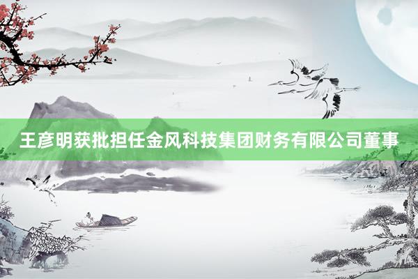 王彦明获批担任金风科技集团财务有限公司董事