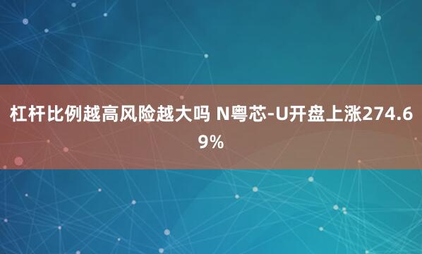 杠杆比例越高风险越大吗 N粤芯-U开盘上涨274.69%